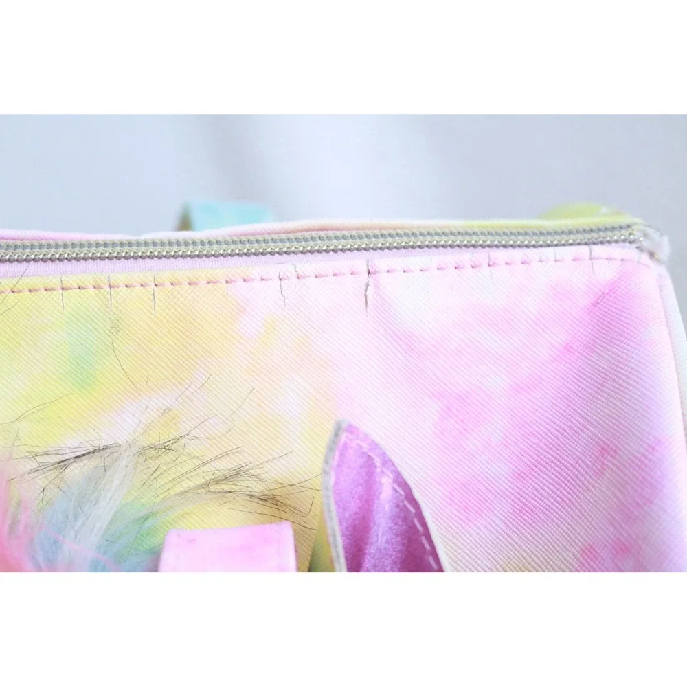 Under One Sky Unicorn Duffel Bag Girls Pastel Tie Dye Rainbow Travel Bag